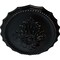 Ekena Millwork Oxford Ceiling Medallion, Hand-Painted Jet Black, 16 7/8"W x 11 3/4"H x 1 1/2"P CM16OXBLF - alternate 2
